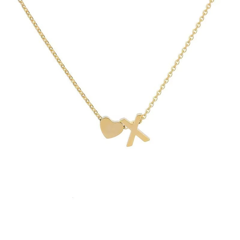 Initials Heart Necklace