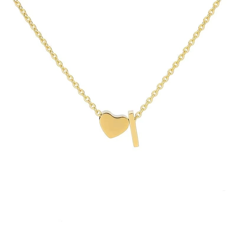 Initials Heart Necklace