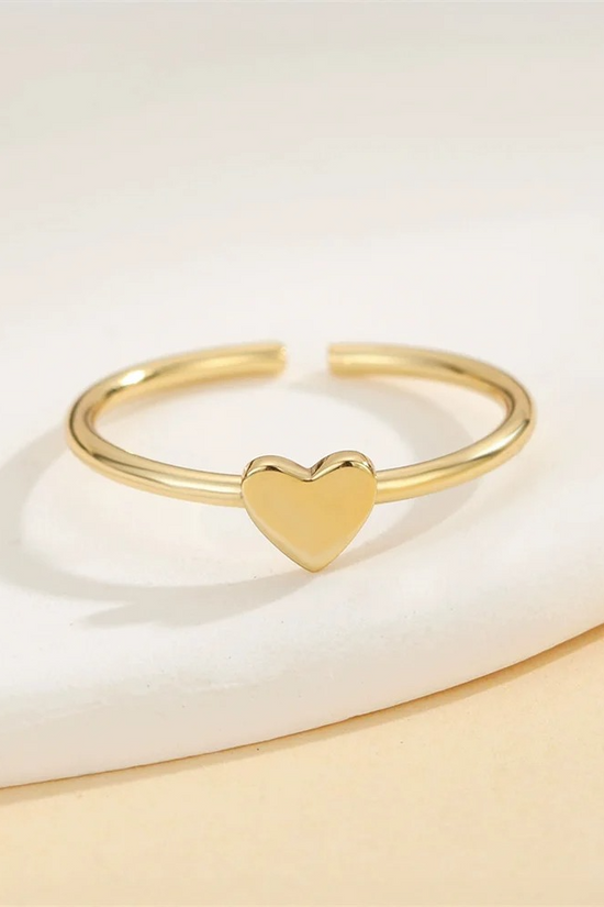 S925 Heart Toe Ring
