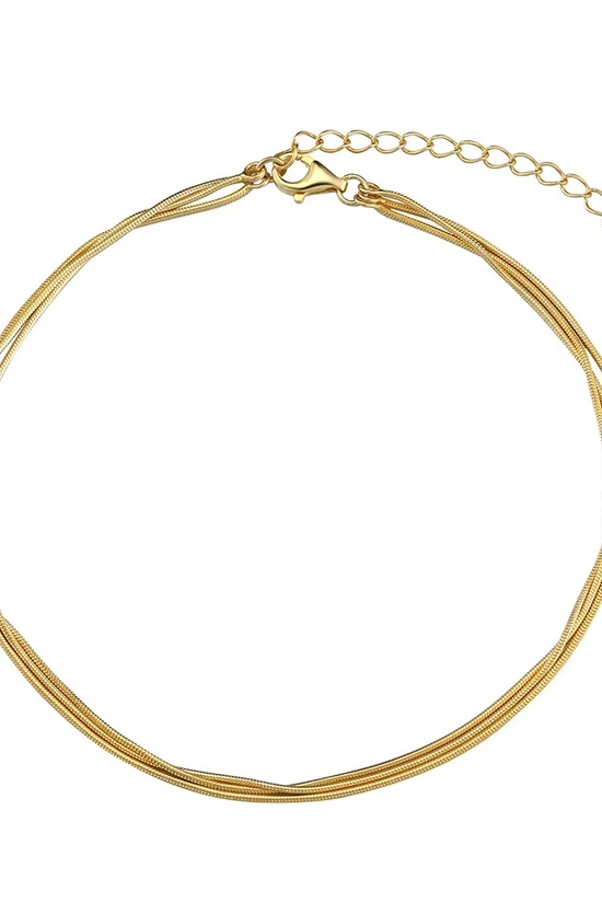 S925 Triple Layer Anklet