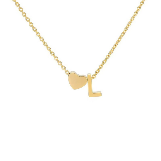 Initials Heart Necklace