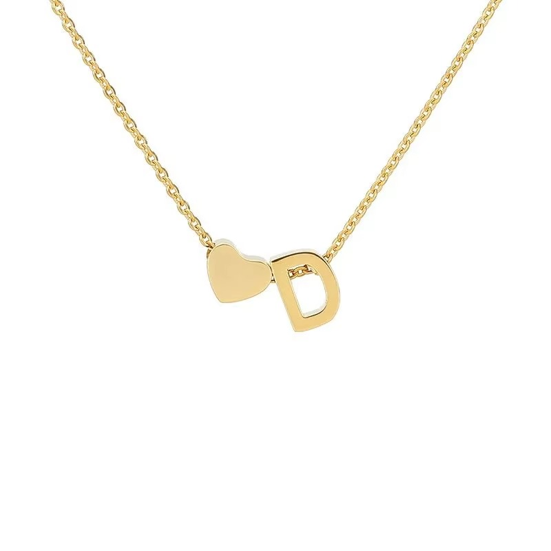 Initials Heart Necklace