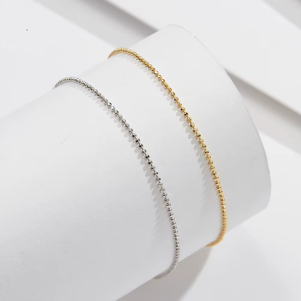 S925 Small Beads Anklet