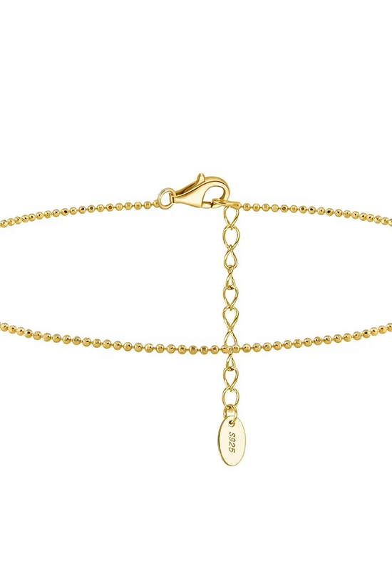 S925 Small Beads Anklet