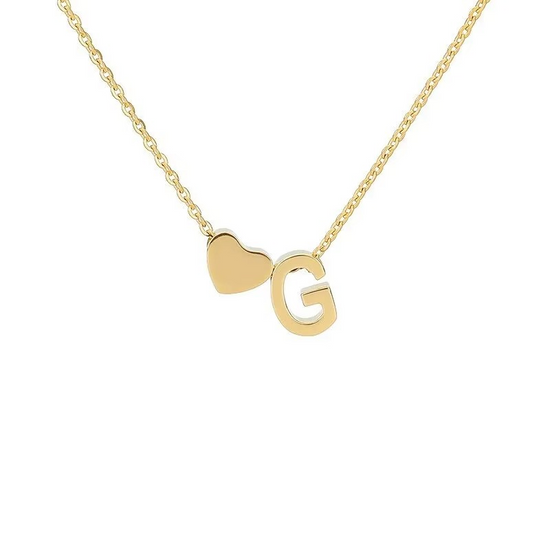 Initials Heart Necklace