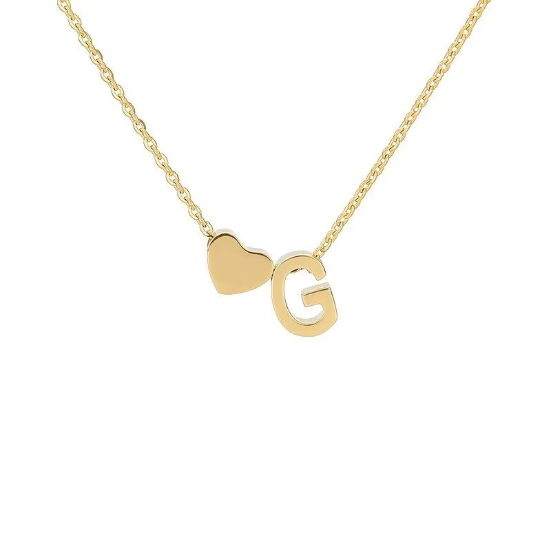 Initials Heart Necklace