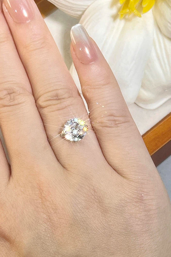 Invisible Moissanite Ring