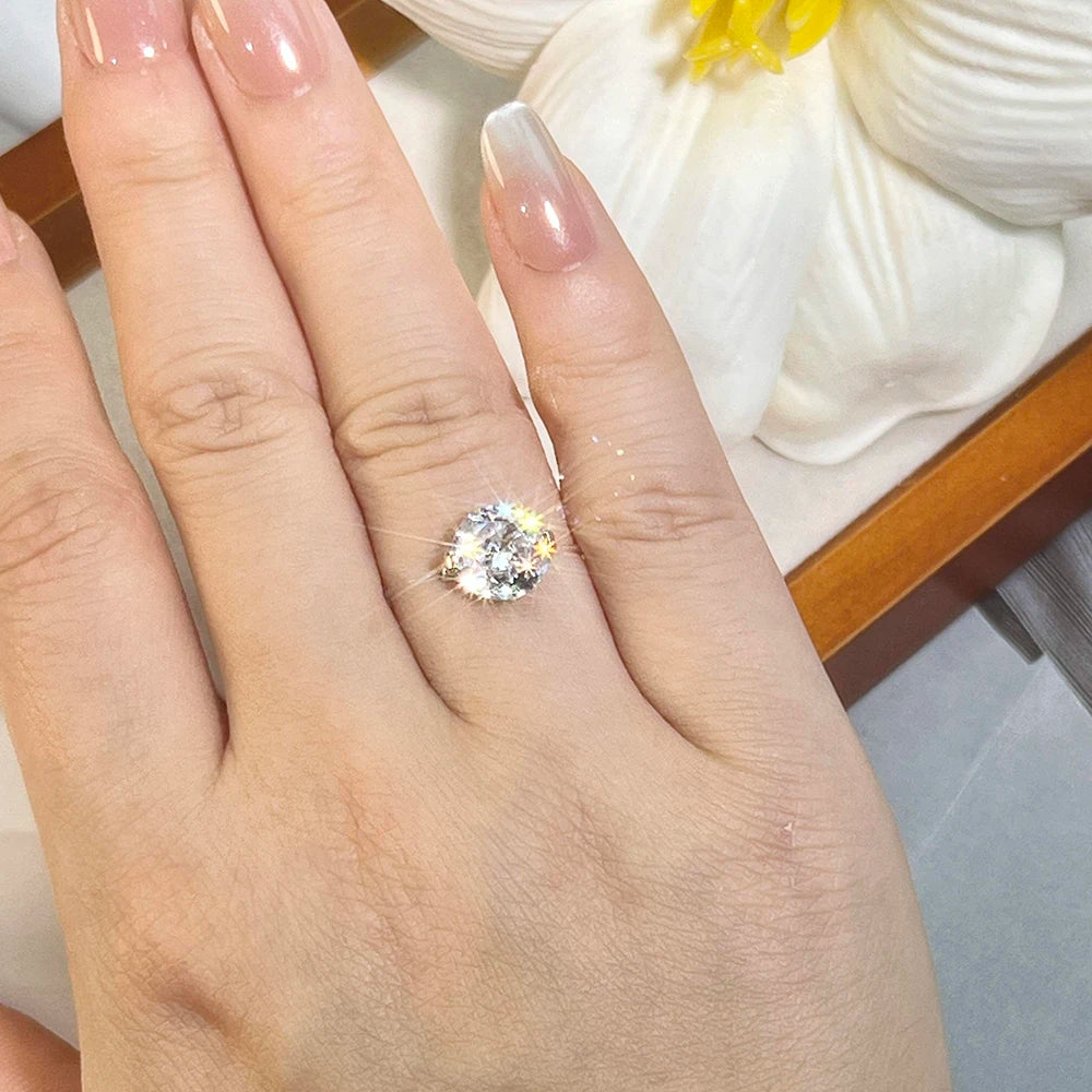 Invisible Moissanite Ring
