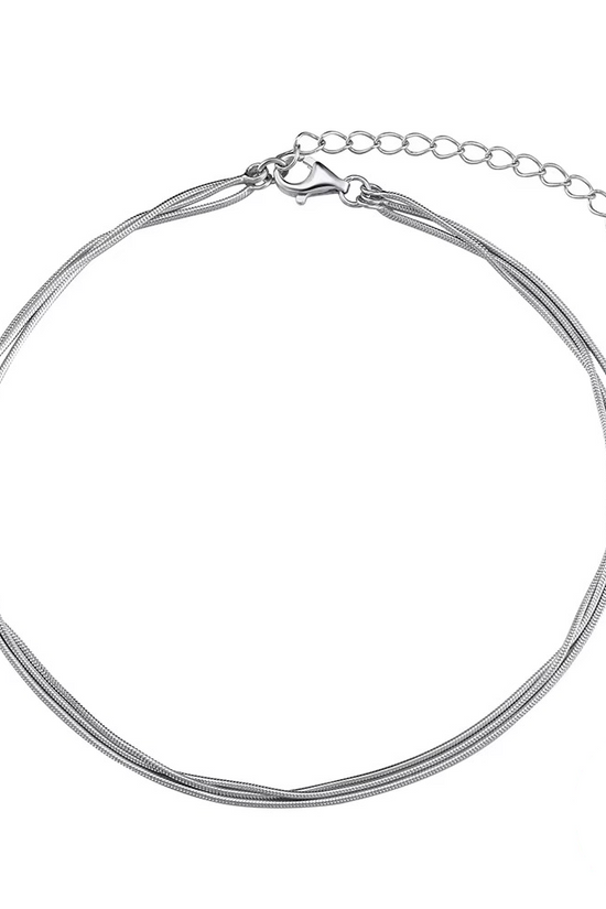 S925 Triple Layer Anklet