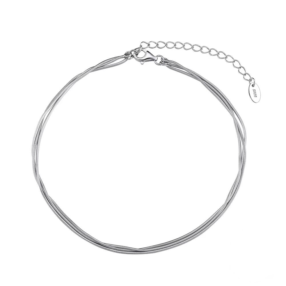 S925 Triple Layer Anklet