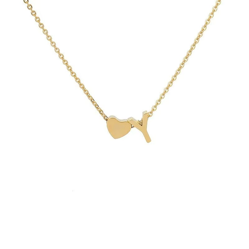 Initials Heart Necklace