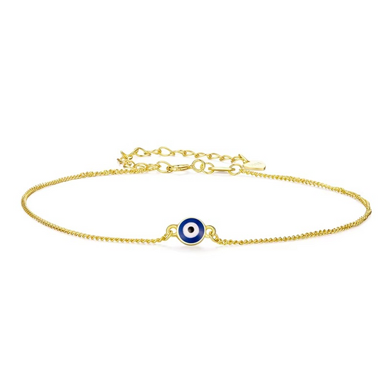 S925 Evil Eye Anklet
