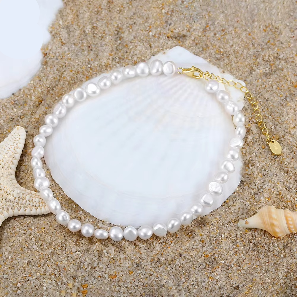 S925 Pearl Anklet