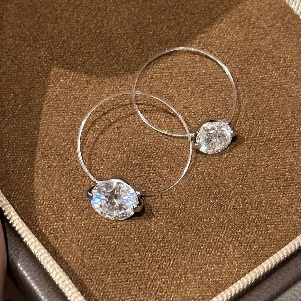 Invisible Moissanite Ring