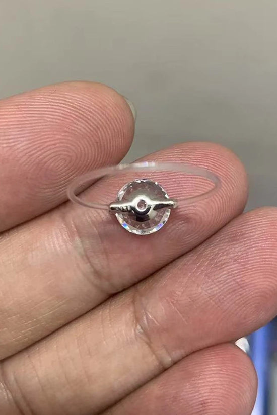 Invisible Moissanite Ring