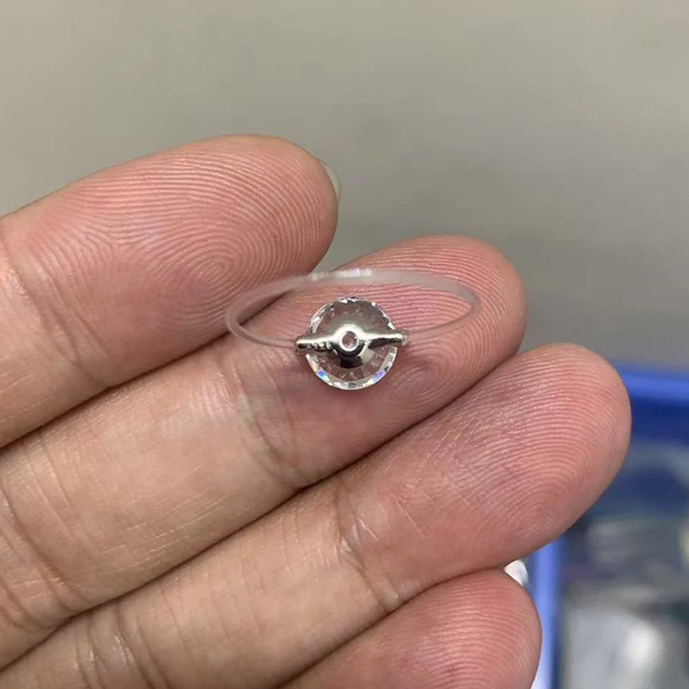 Invisible Moissanite Ring