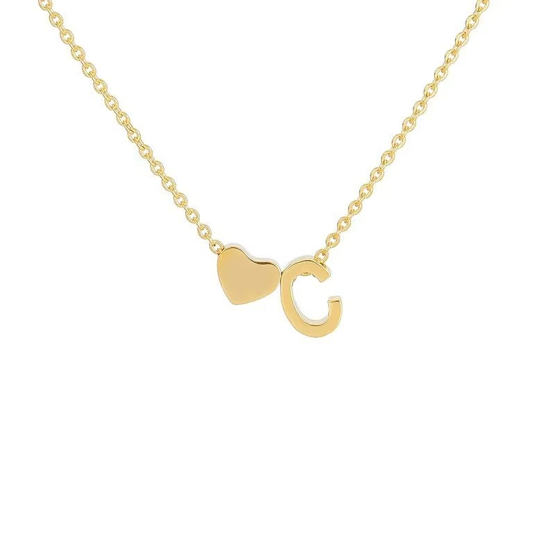 Initials Heart Necklace