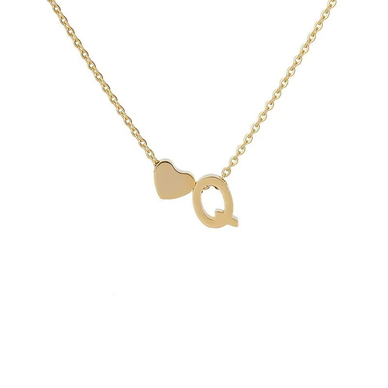 Initials Heart Necklace