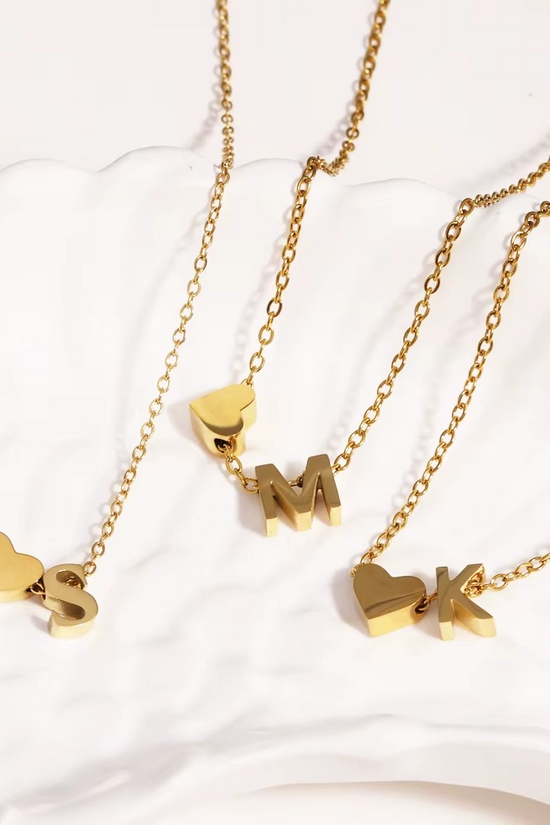 Initials Heart Necklace