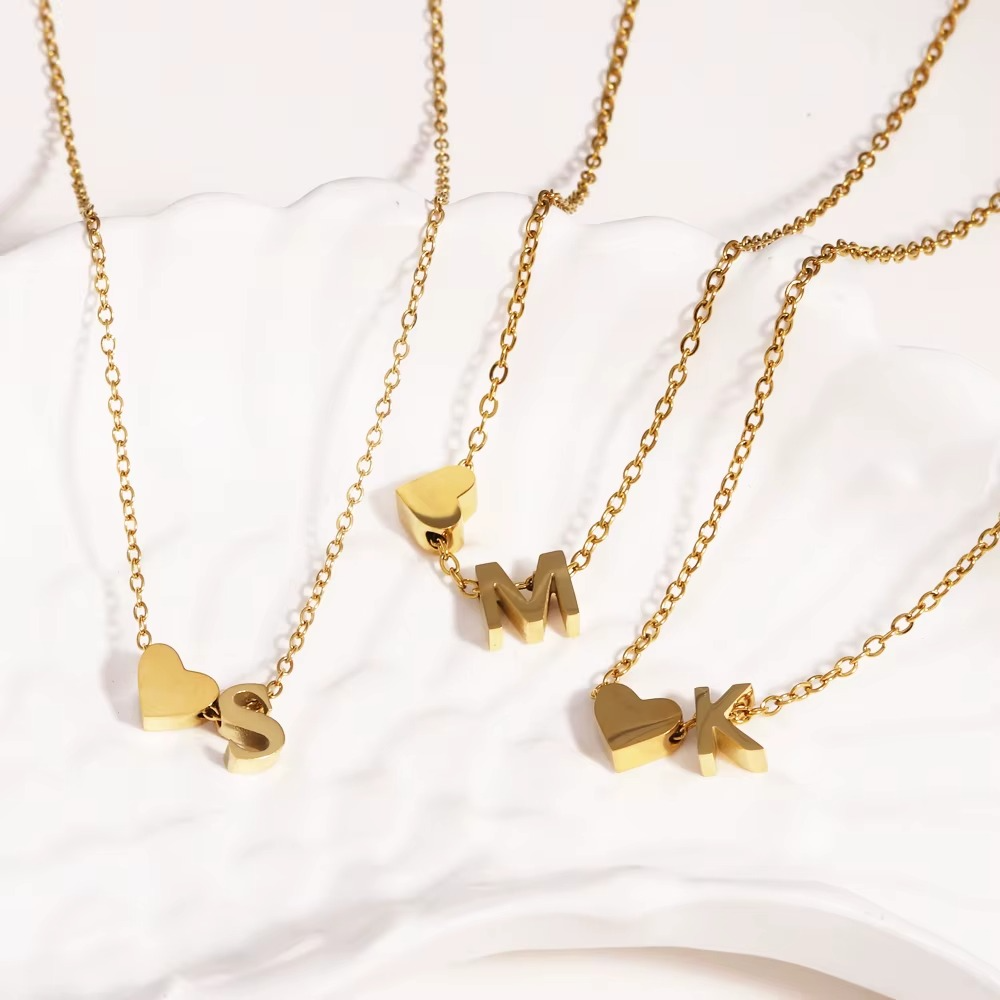 Initials Heart Necklace