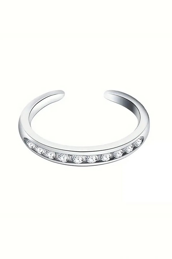S925 Crystals Toe Ring
