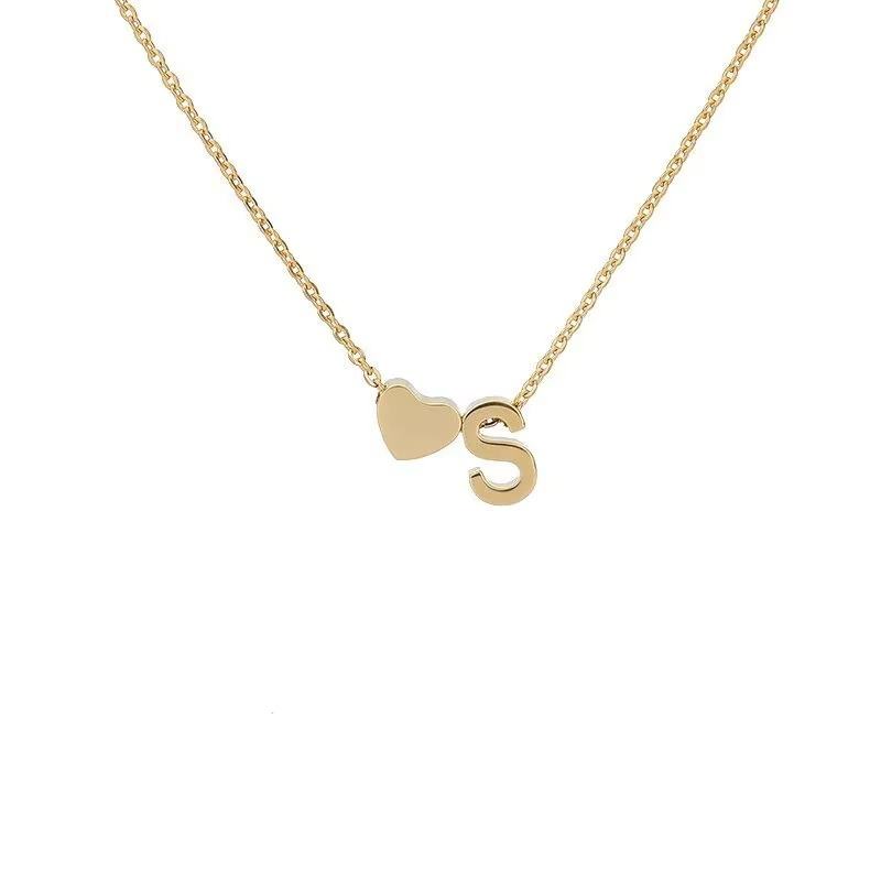 Initials Heart Necklace