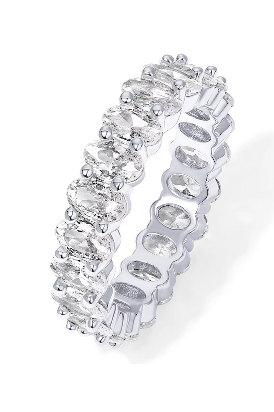Eternity Oval Cubic Zirconia Ring