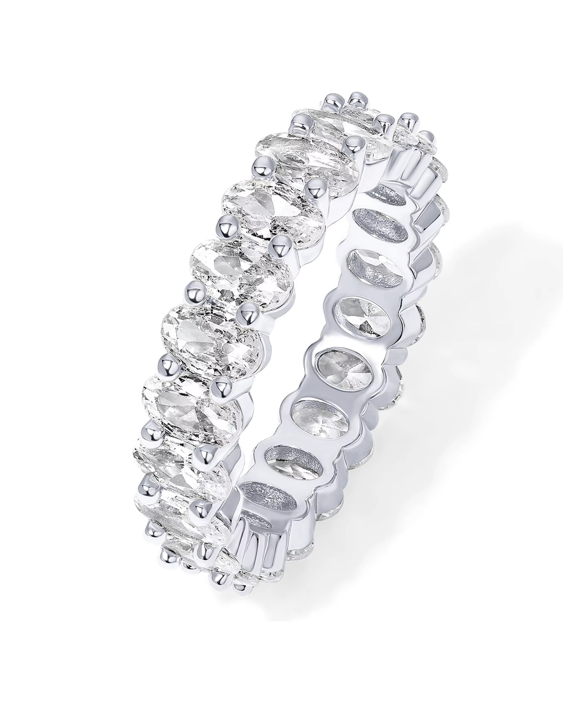 Eternity Oval Cubic Zirconia Ring