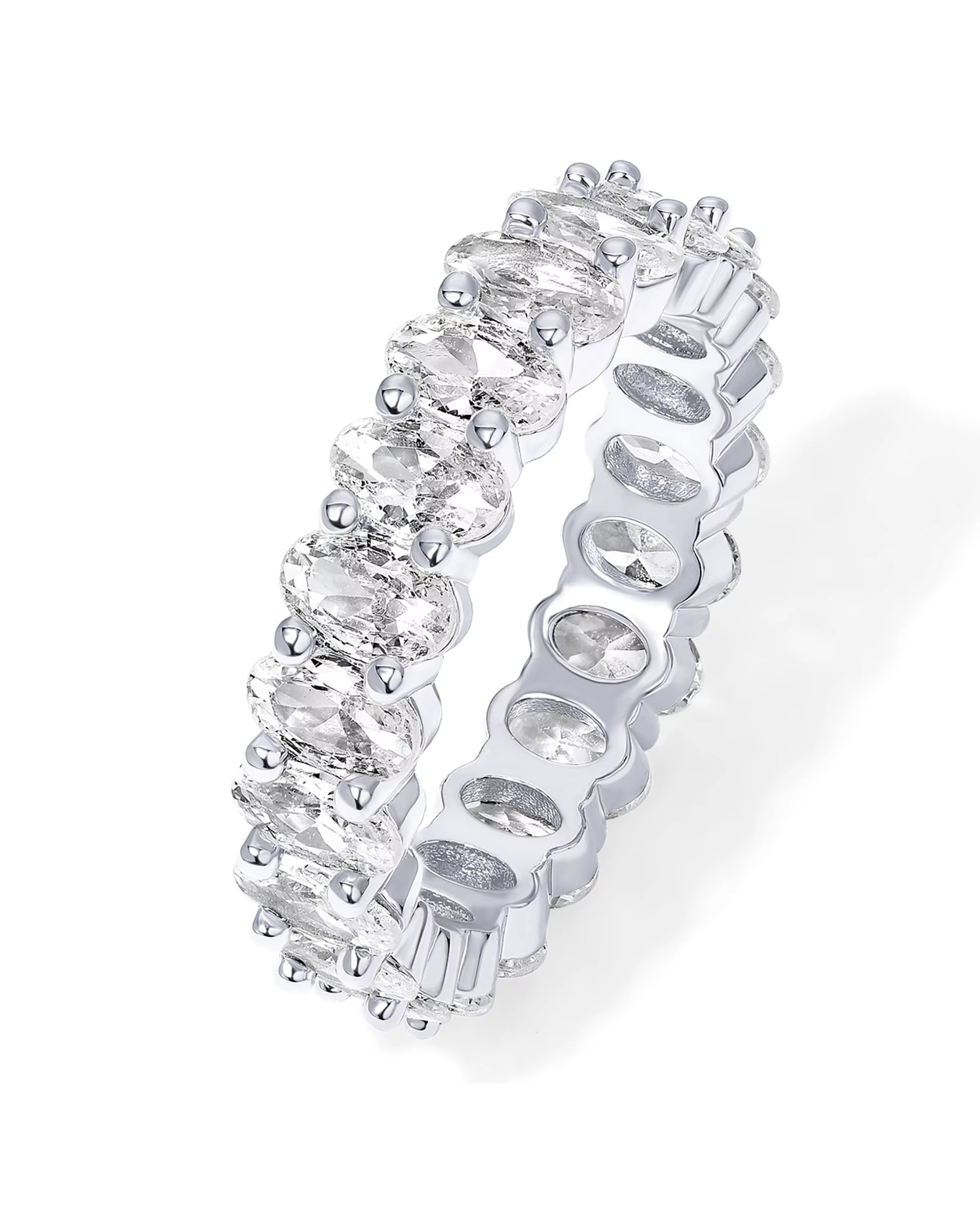 Eternity Oval Cubic Zirconia Ring