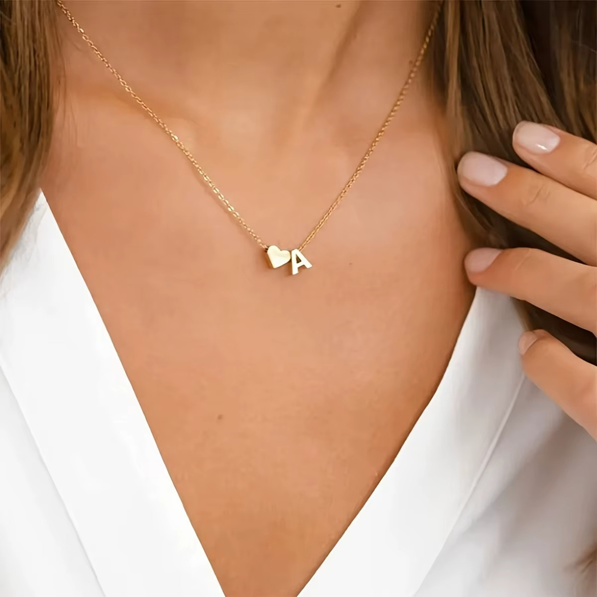 Initials Heart Necklace