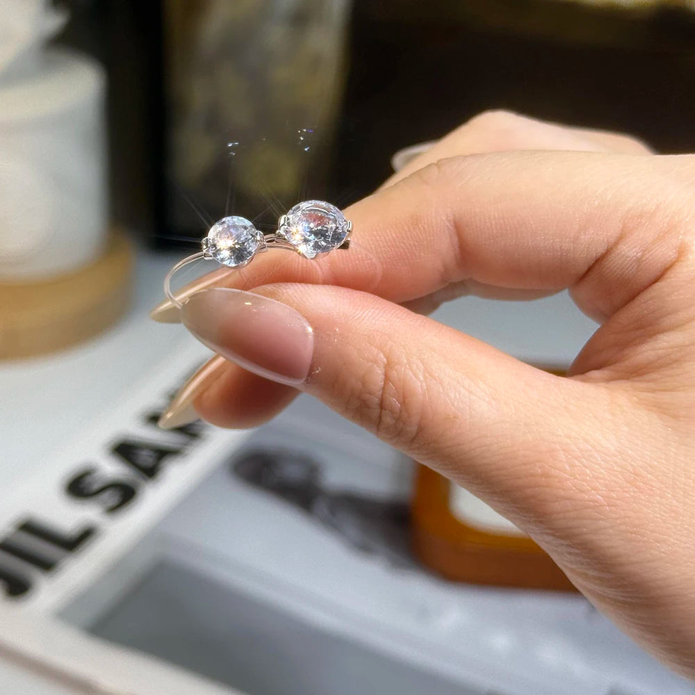 Invisible Moissanite Ring