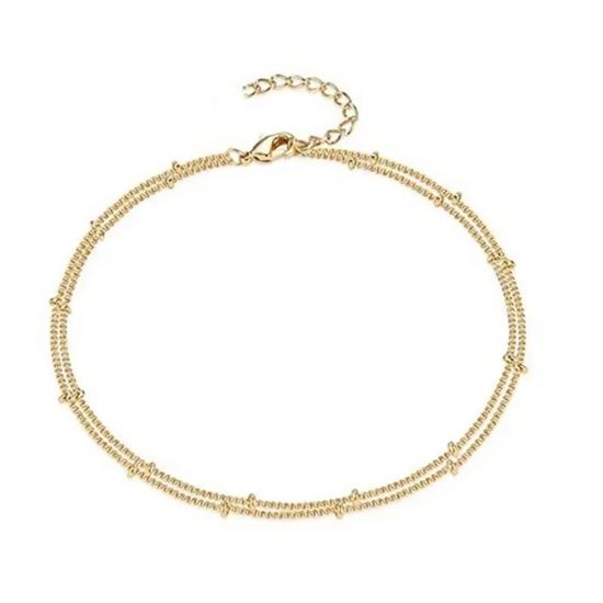 Dainty Double Layer Anklet