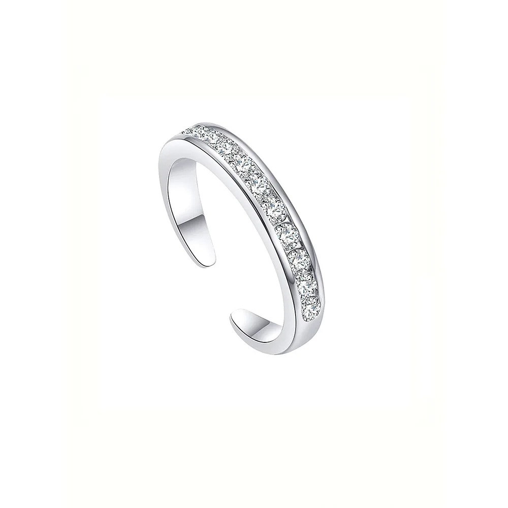S925 Crystals Toe Ring