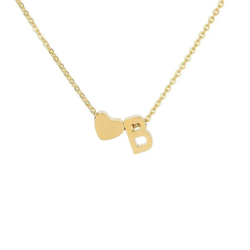 Initials Heart Necklace