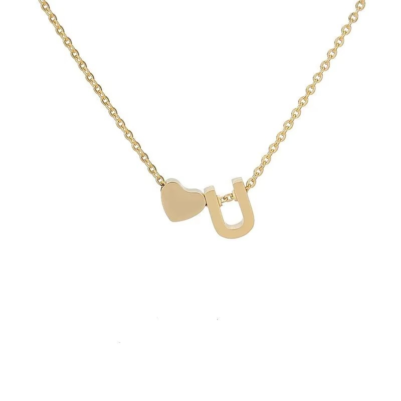 Initials Heart Necklace