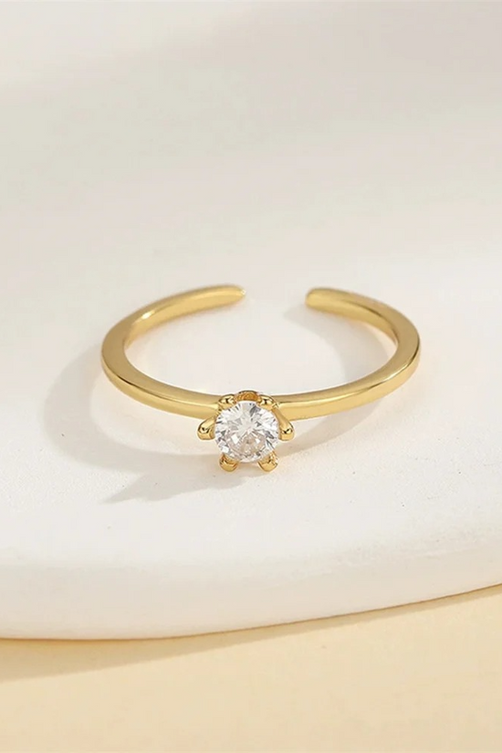 S925 Solitaire Toe Ring