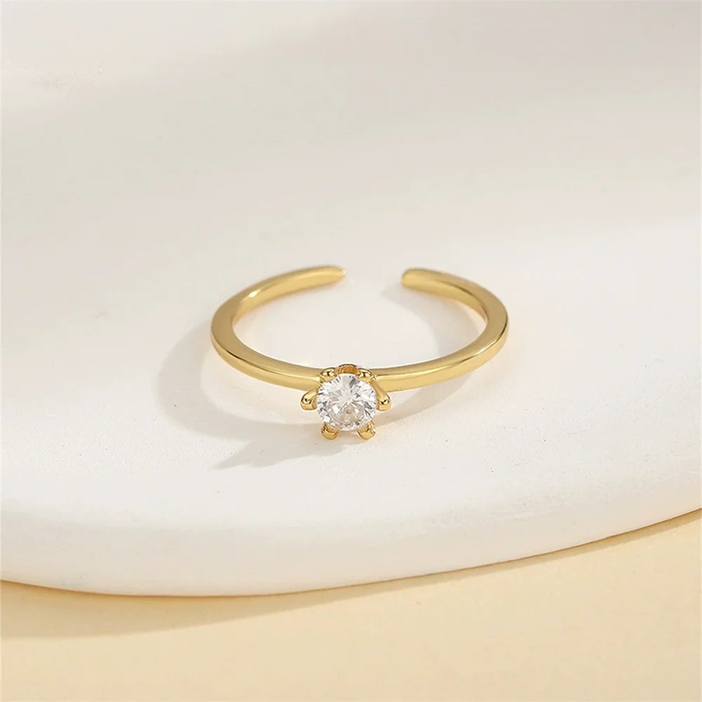 S925 Solitaire Toe Ring