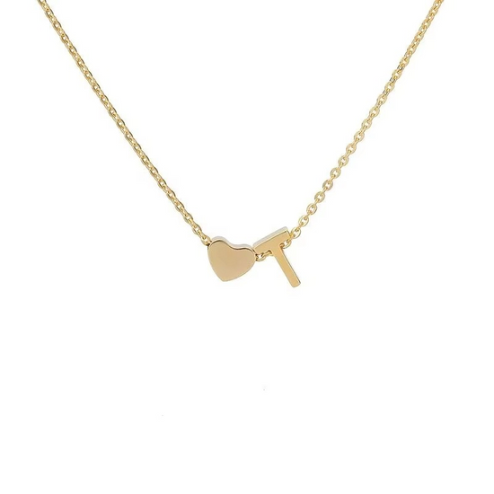Initials Heart Necklace