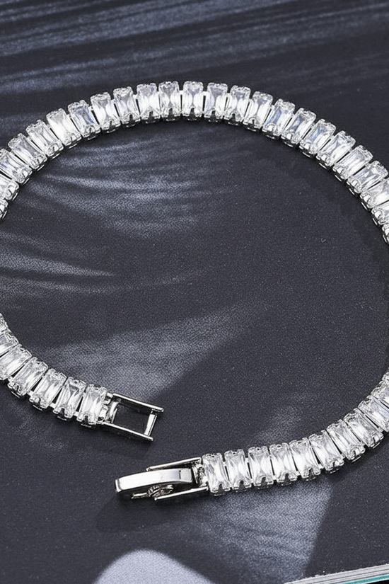 Rectangular Zirconia Tennis Bracelet 5MM