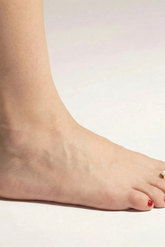 Toe Ring S925 Sterling Silver Pearls