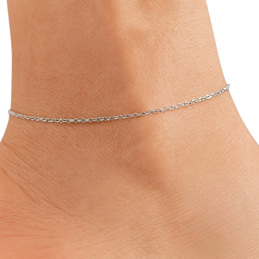 S925 Thin Chain Anklet