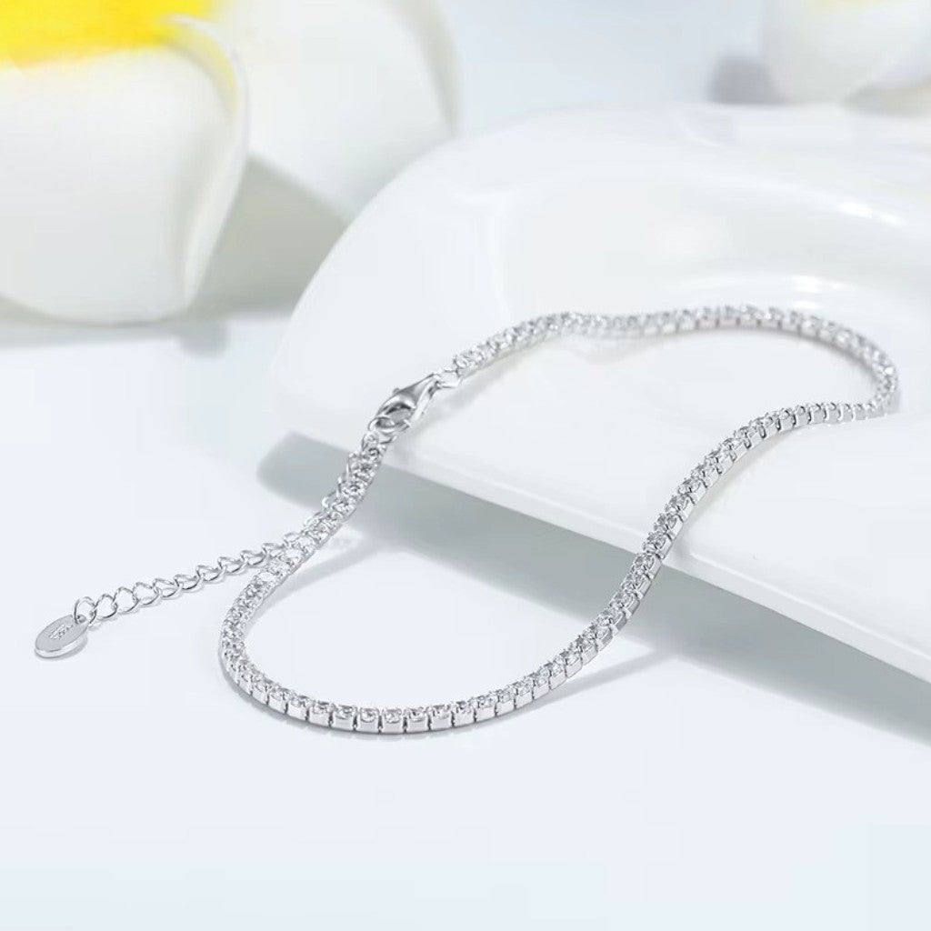 S925 Tennis Anklet